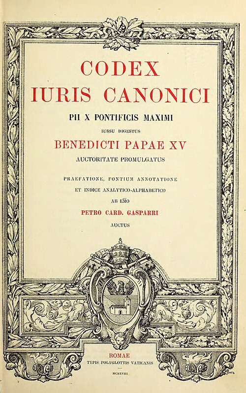 1917 Code of Canon Law